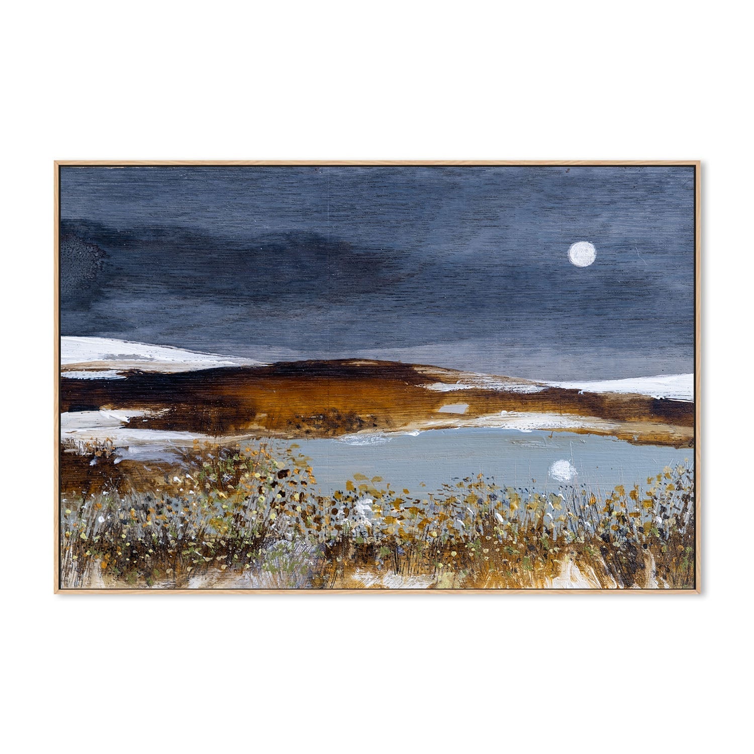 wall-art-print-canvas-poster-framed-A Winters Reflection , By Louise O'Hara-4