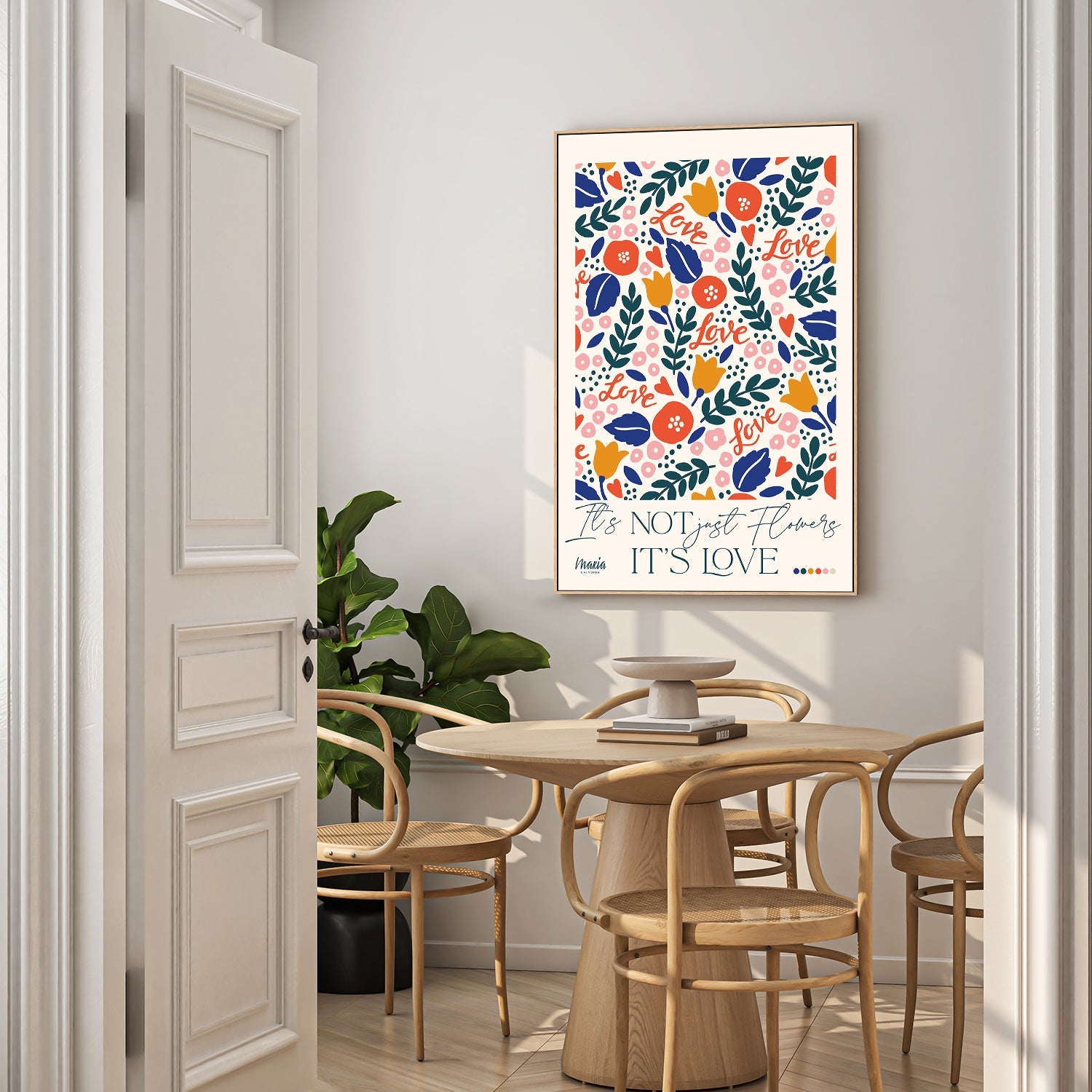 wall-art-print-canvas-poster-framed-About Love Tiny Flowers-8
