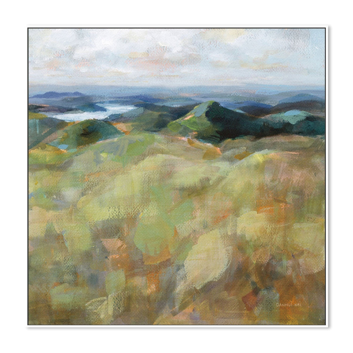 wall-art-print-canvas-poster-framed-Above the Lakes-by-Danhui Nai-Gioia Wall Art