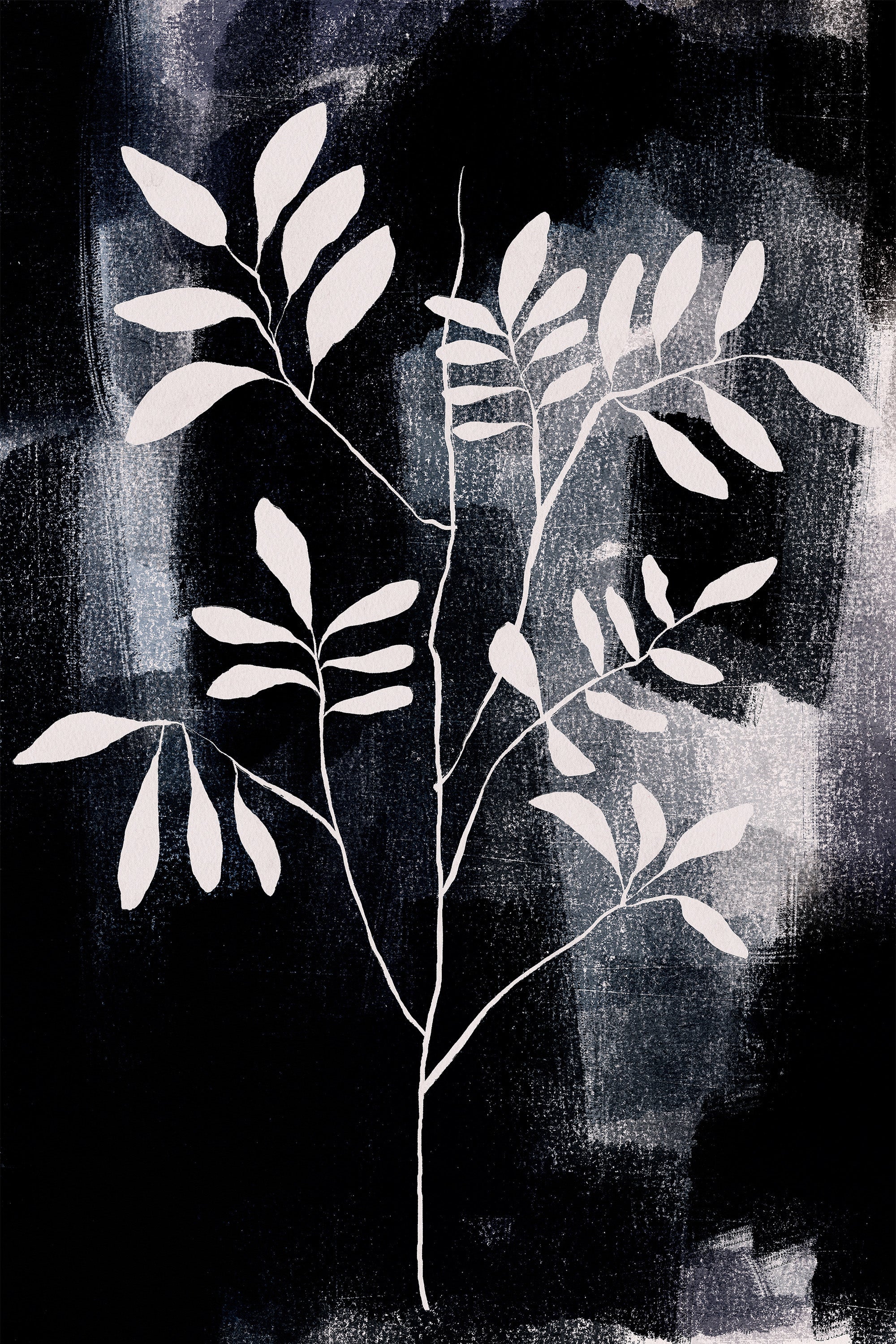wall-art-print-canvas-poster-framed-Abstact Plant 07-1