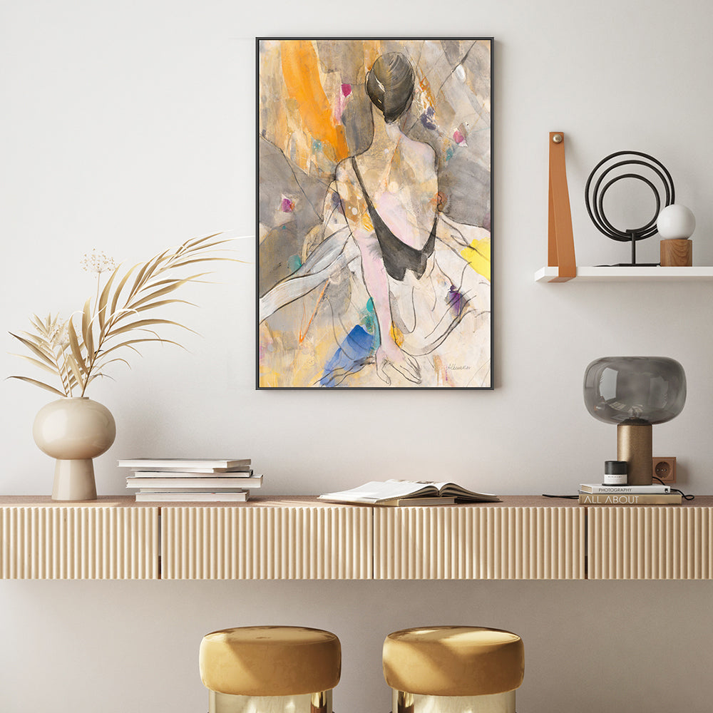 wall-art-print-canvas-poster-framed-Abstract Ballerina, Style B , By Albena Hristova-GIOIA-WALL-ART