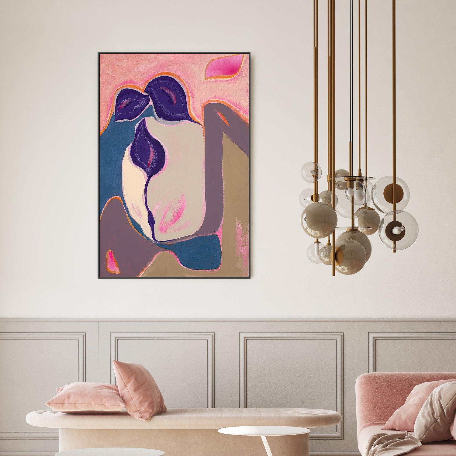 wall-art-print-canvas-poster-framed-Abstract bloom, Style A-2