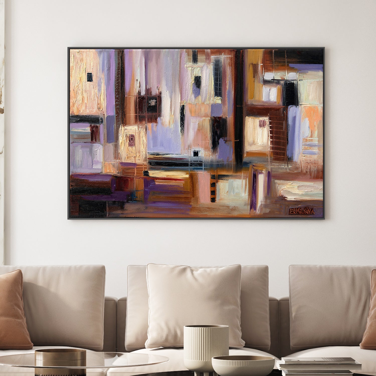 wall-art-print-canvas-poster-framed-Abstract City-2