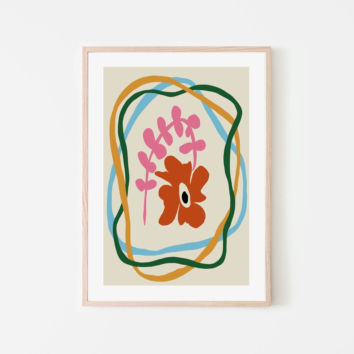 wall-art-print-canvas-poster-framed-Abstract Color Flow , By Miho Art Studio-6