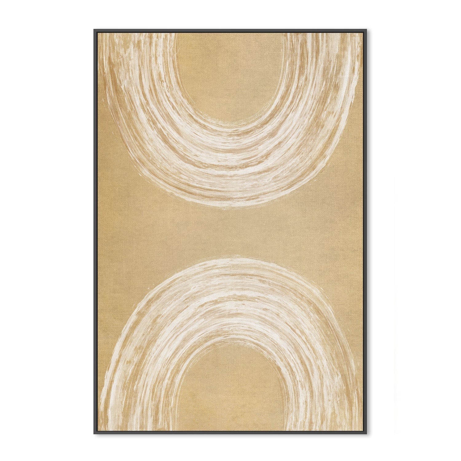 wall-art-print-canvas-poster-framed-Abstract Curves Mustard-by-Dear Musketeer Studio-Gioia Wall Art