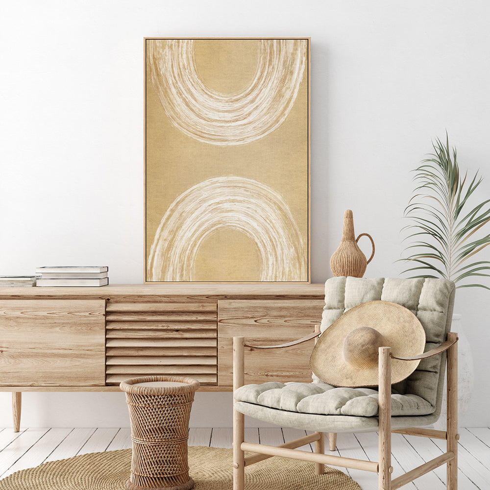 wall-art-print-canvas-poster-framed-Abstract Curves Mustard-by-Dear Musketeer Studio-Gioia Wall Art