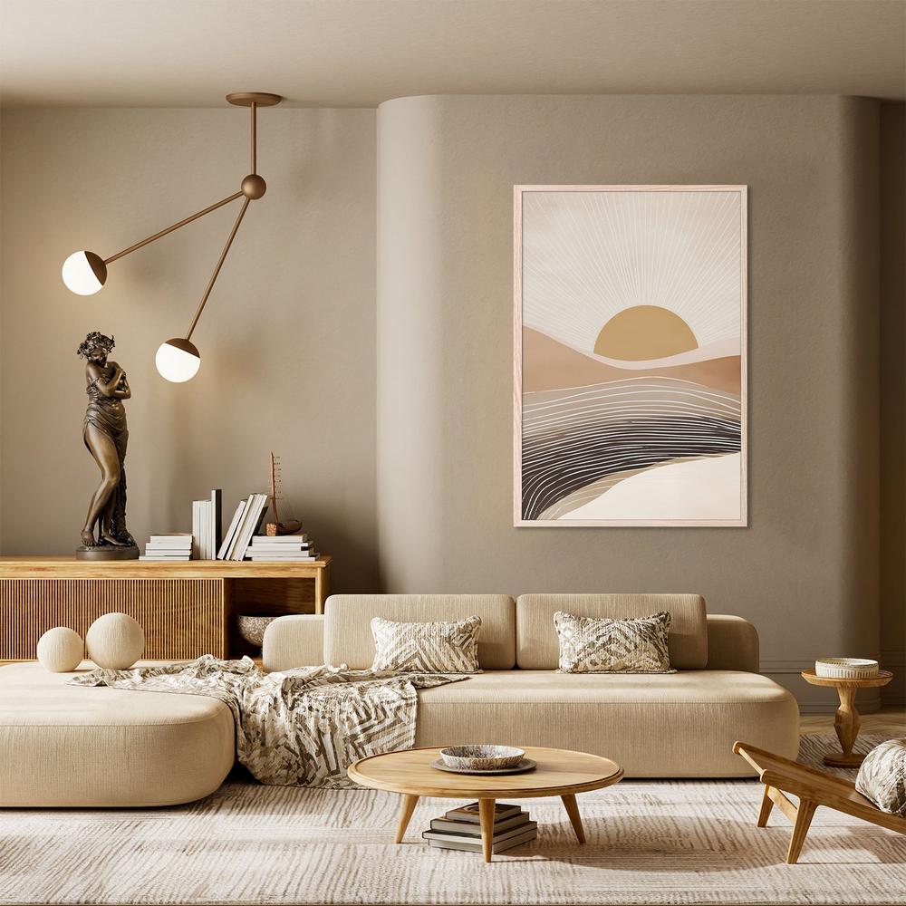 wall-art-print-canvas-poster-framed-Abstract Desert Sun-7