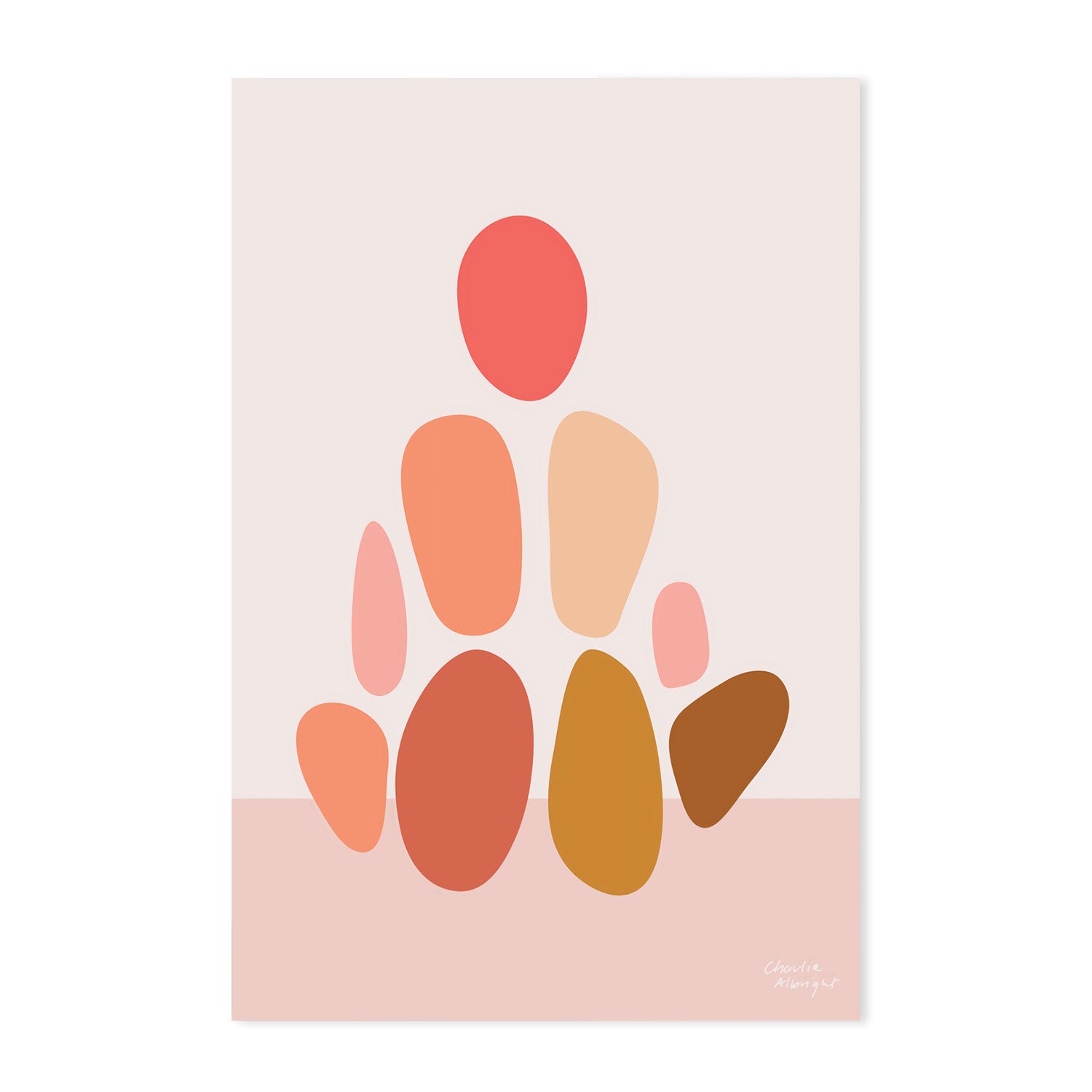 wall-art-print-canvas-poster-framed-Abstract Female Figure, Style B & D, Set Of 2 , By Moments By Charlie-GIOIA-WALL-ART