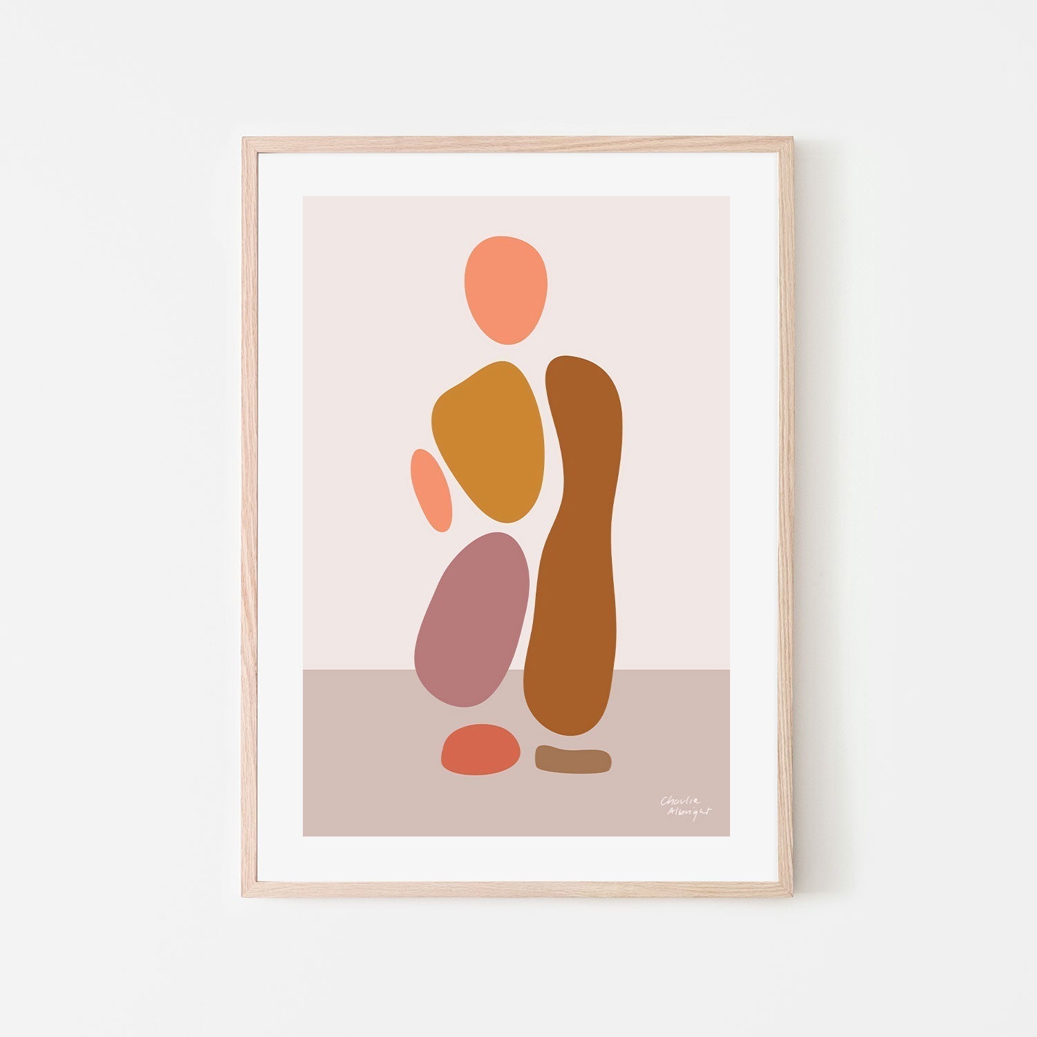 wall-art-print-canvas-poster-framed-Abstract Female Figure, Style C , By Moments By Charlie-GIOIA-WALL-ART