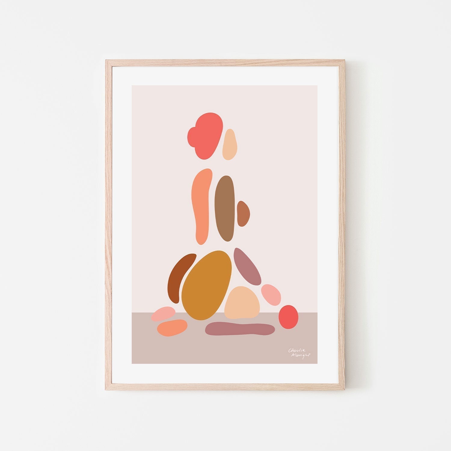 wall-art-print-canvas-poster-framed-Abstract Female Figure, Style E , By Moments By Charlie-GIOIA-WALL-ART