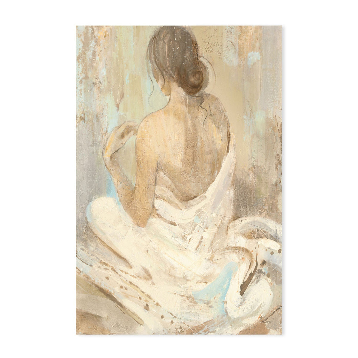 wall-art-print-canvas-poster-framed-Abstract Figure, Style A & B, Set Of 2 , By Albena Hristova-GIOIA-WALL-ART
