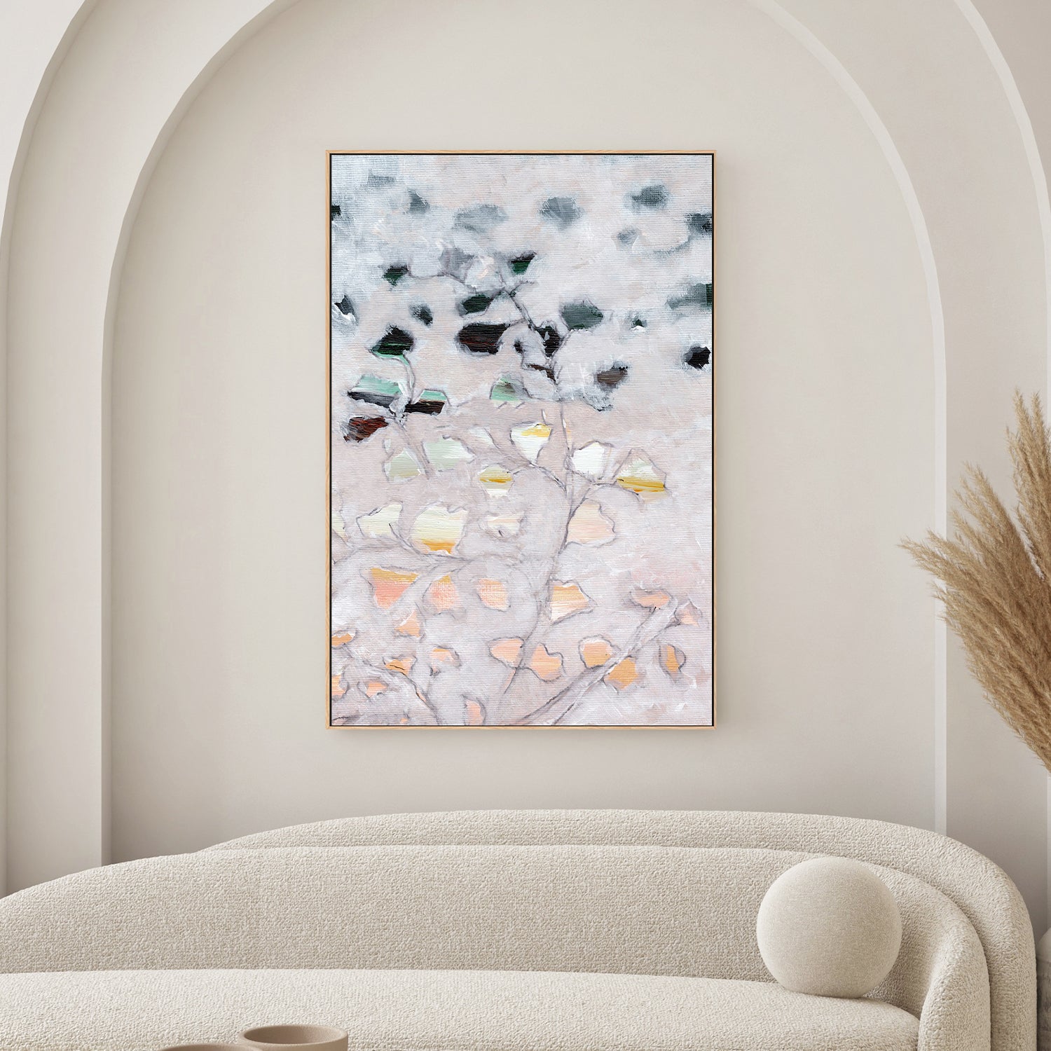 wall-art-print-canvas-poster-framed-Abstract Foliage , By Nikita Jariwala-2
