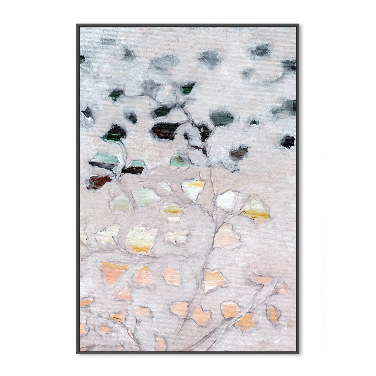 wall-art-print-canvas-poster-framed-Abstract Foliage , By Nikita Jariwala-3