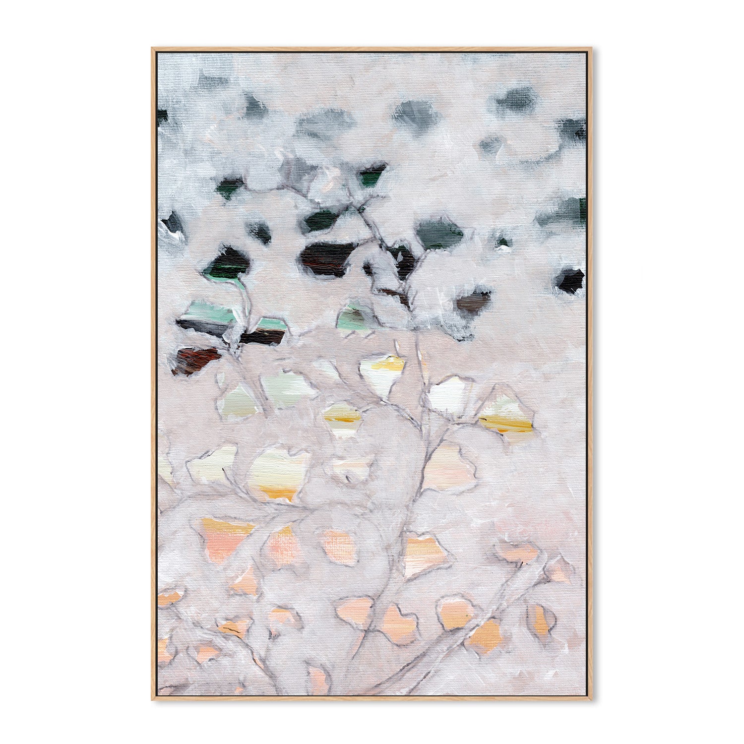 wall-art-print-canvas-poster-framed-Abstract Foliage , By Nikita Jariwala-4