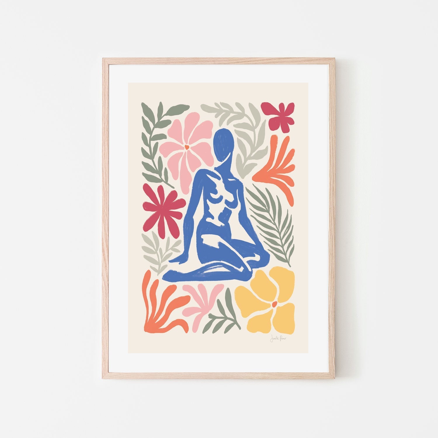 wall-art-print-canvas-poster-framed-Abstract Garden, Style B-6