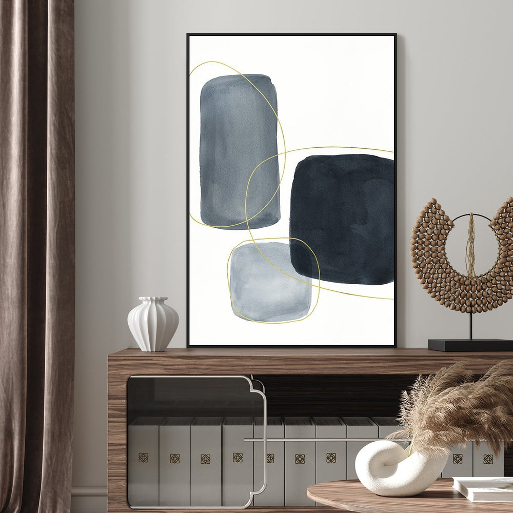 wall-art-print-canvas-poster-framed-Abstract Grey, Style B-by-Danushka Abeygoda-Gioia Wall Art