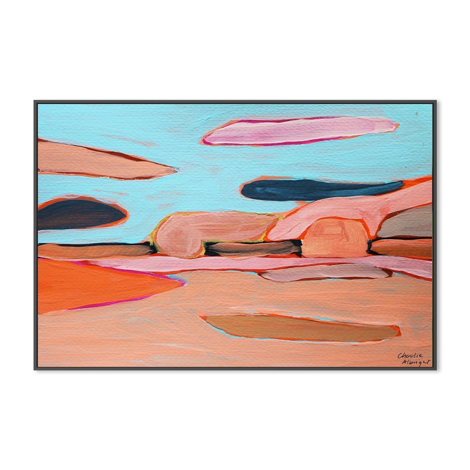 wall-art-print-canvas-poster-framed-Abstract Land And Sky-by-Moments By Charlie-Gioia Wall Art