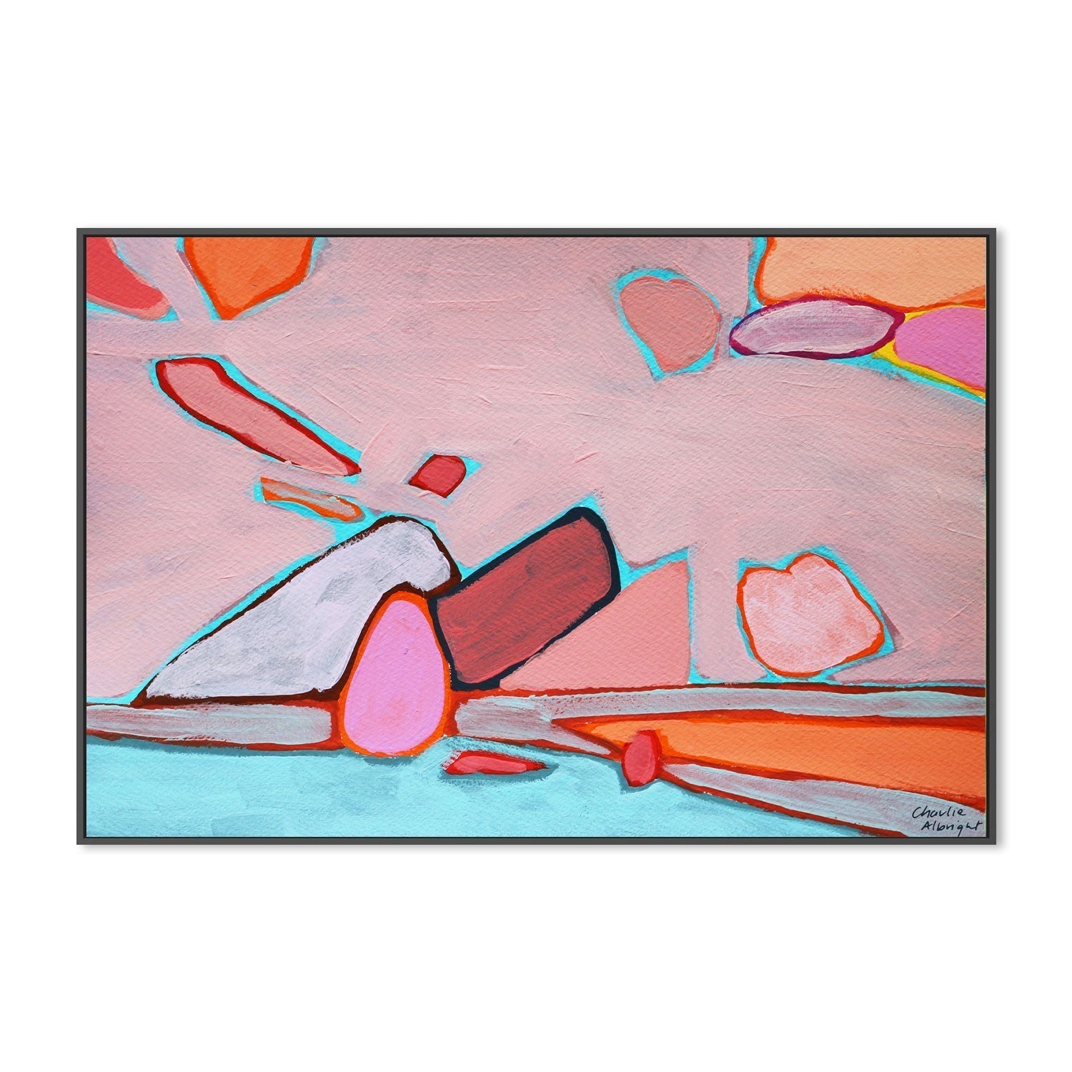 wall-art-print-canvas-poster-framed-Abstract Land And Water-by-Moments By Charlie-Gioia Wall Art