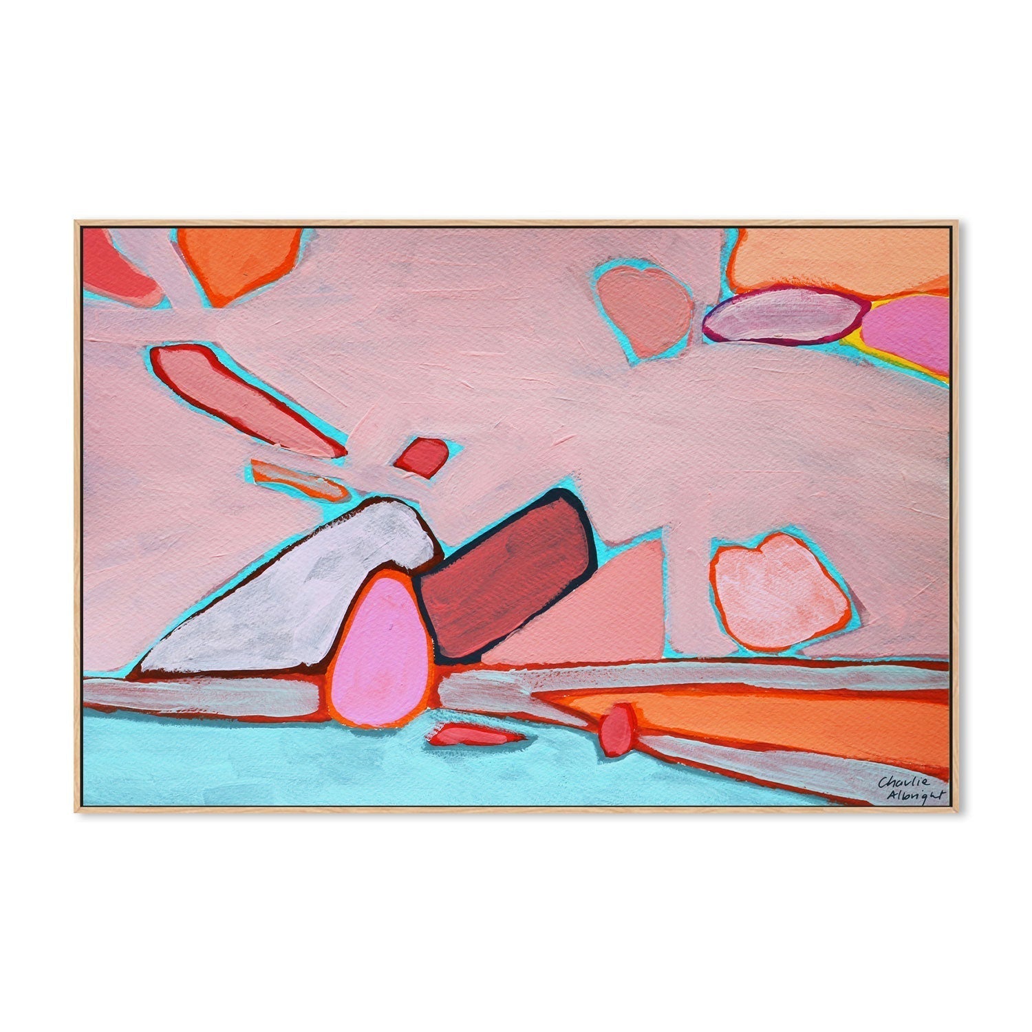 wall-art-print-canvas-poster-framed-Abstract Land And Water-by-Moments By Charlie-Gioia Wall Art
