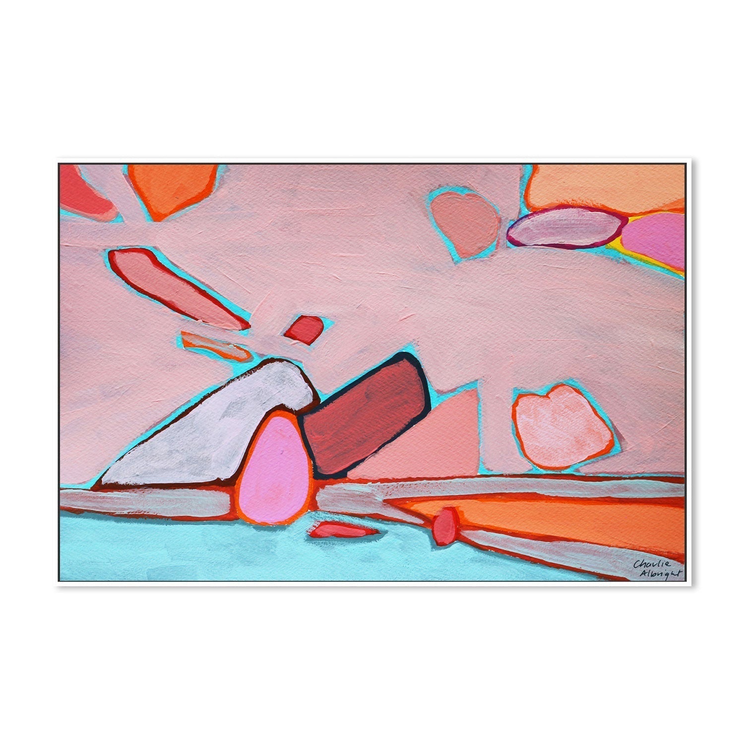 wall-art-print-canvas-poster-framed-Abstract Land And Water-by-Moments By Charlie-Gioia Wall Art
