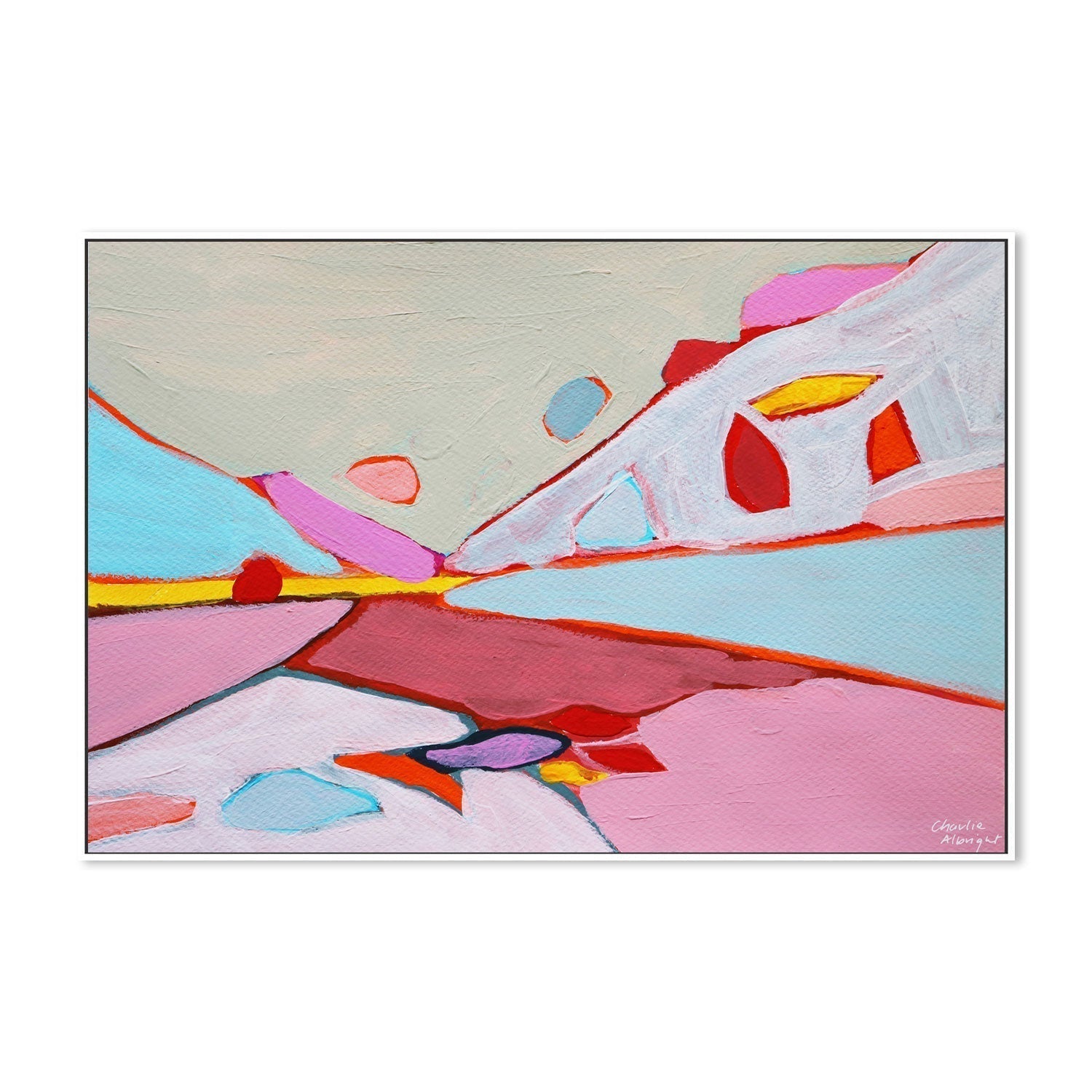 wall-art-print-canvas-poster-framed-Abstract Landscape, Style A-by-Moments By Charlie-Gioia Wall Art