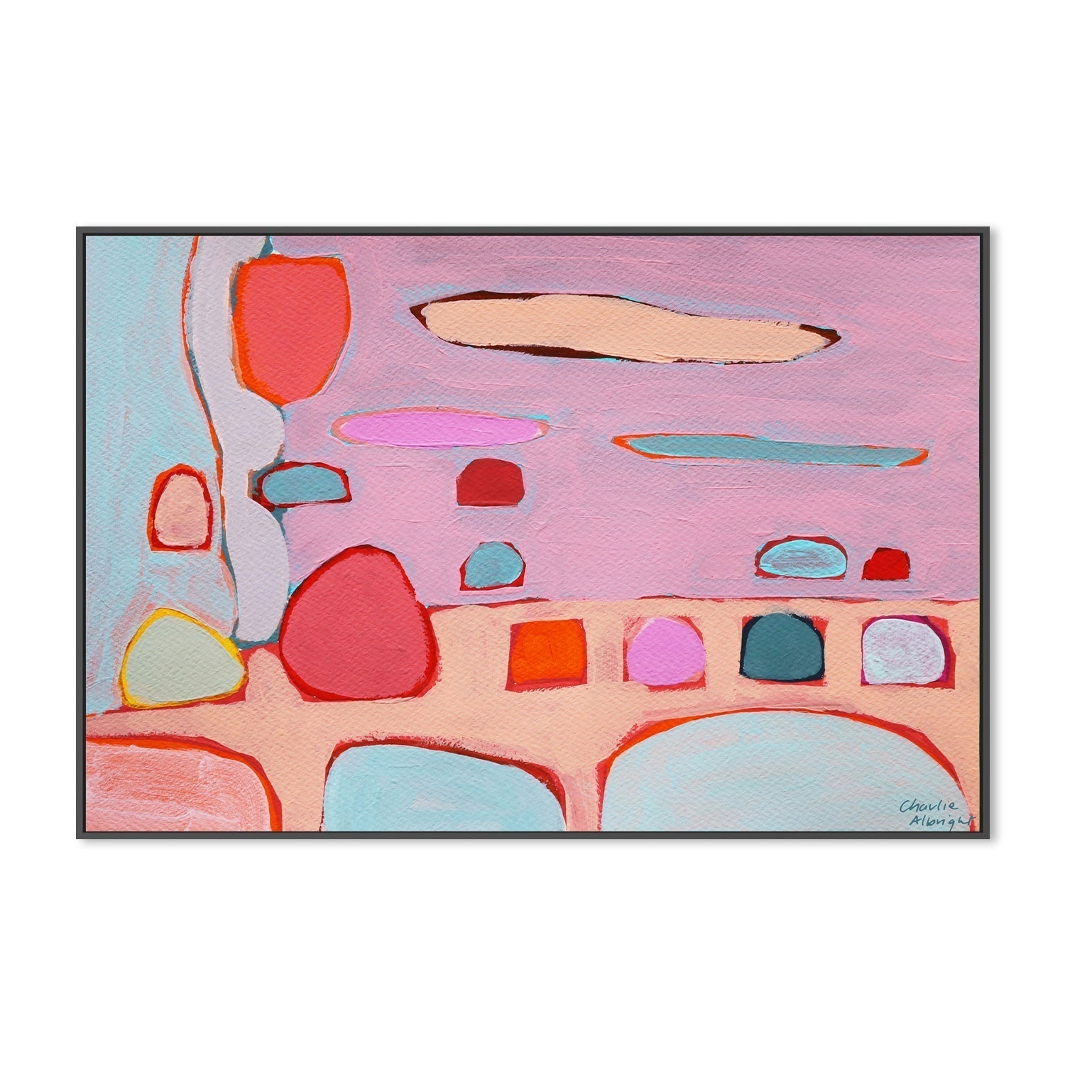 wall-art-print-canvas-poster-framed-Abstract Landscape, Style B-by-Moments By Charlie-Gioia Wall Art