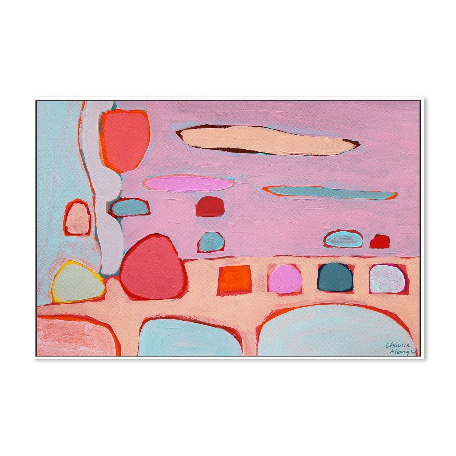 wall-art-print-canvas-poster-framed-Abstract Landscape, Style B-by-Moments By Charlie-Gioia Wall Art