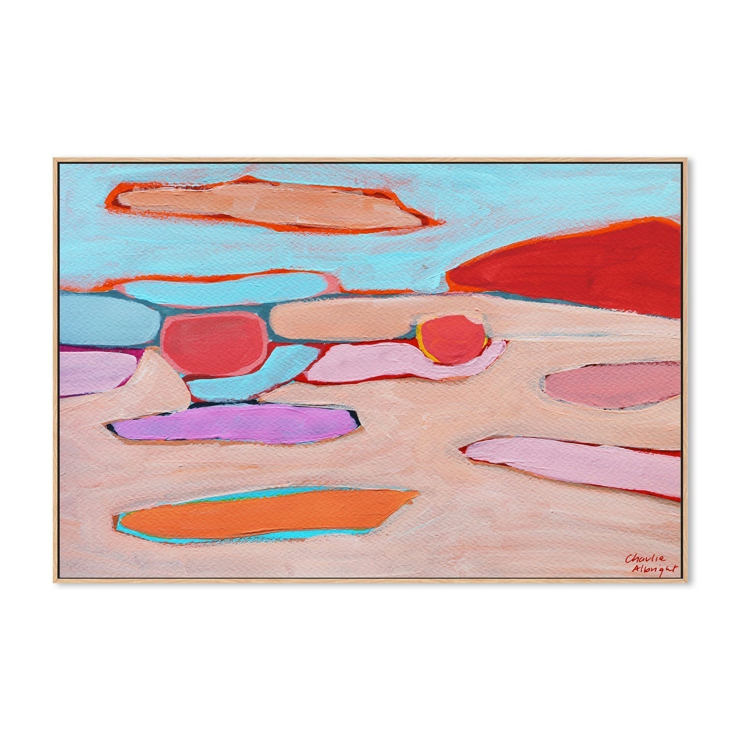wall-art-print-canvas-poster-framed-Abstract Landscape, Style C-by-Moments By Charlie-Gioia Wall Art