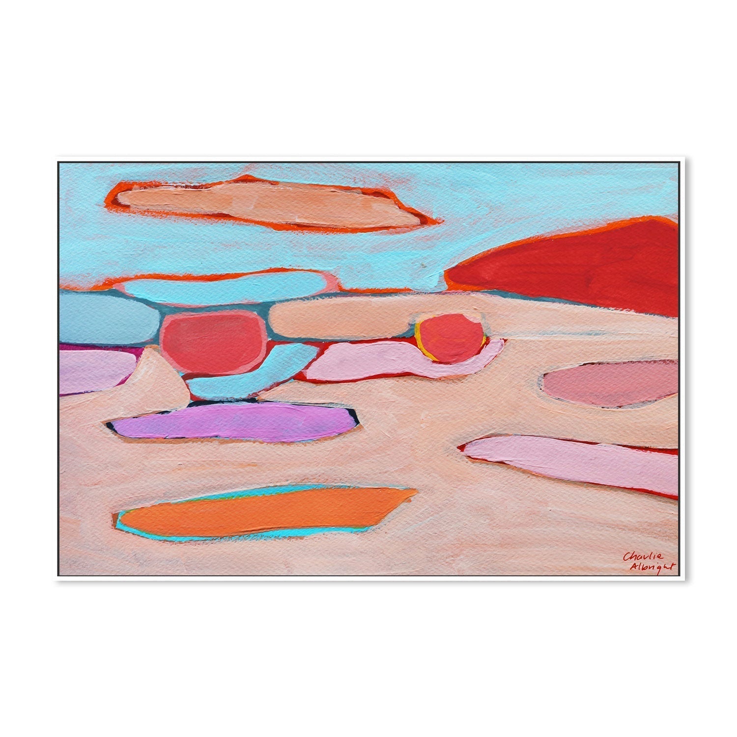 wall-art-print-canvas-poster-framed-Abstract Landscape, Style C-by-Moments By Charlie-Gioia Wall Art
