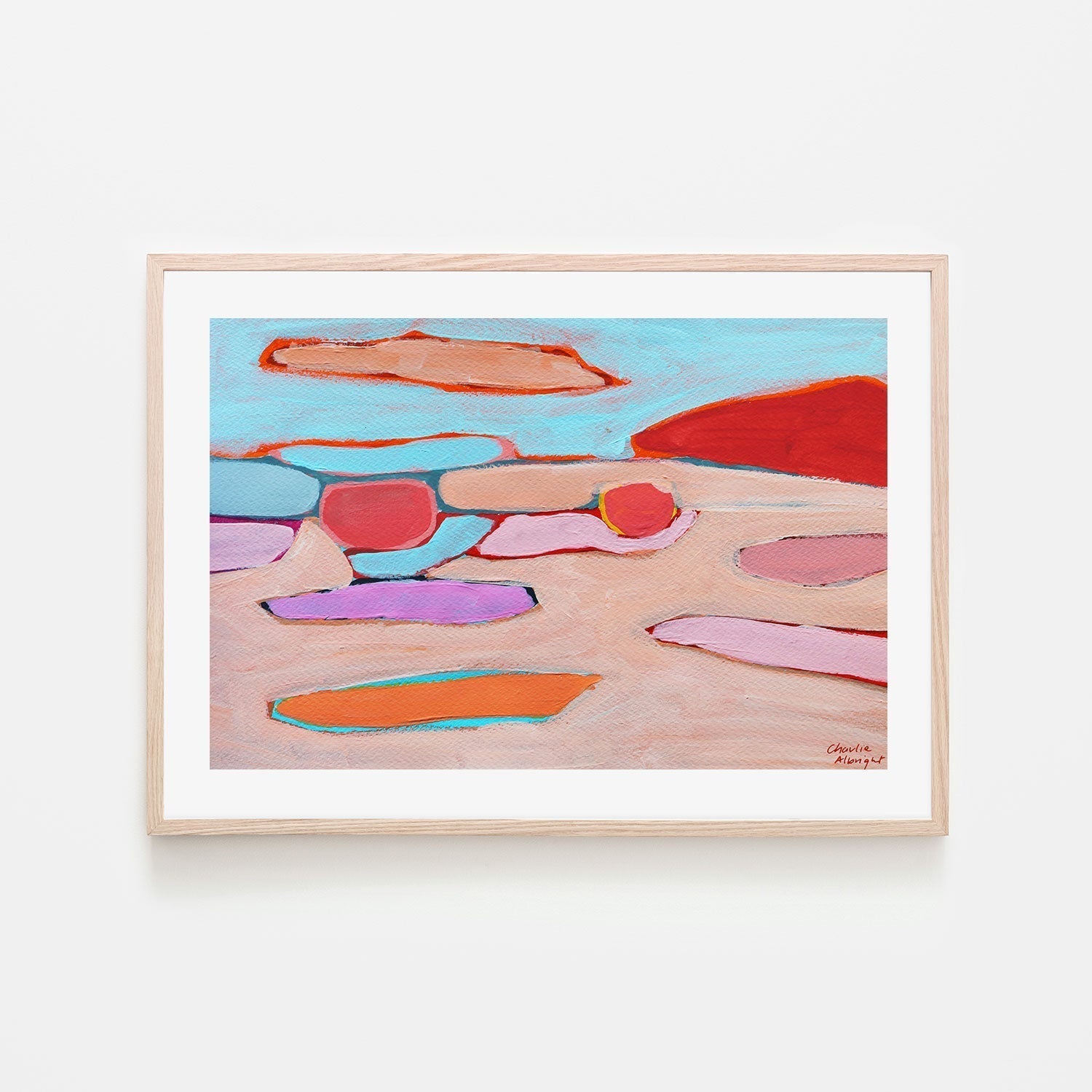 wall-art-print-canvas-poster-framed-Abstract Landscape, Style C-by-Moments By Charlie-Gioia Wall Art