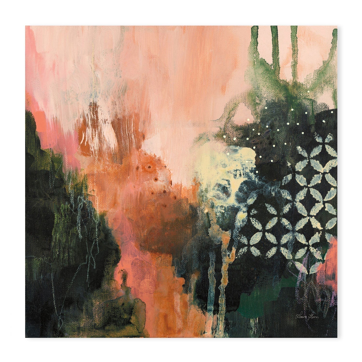 wall-art-print-canvas-poster-framed-Abstract Layers, Style A-by-Laura Horn-Gioia Wall Art