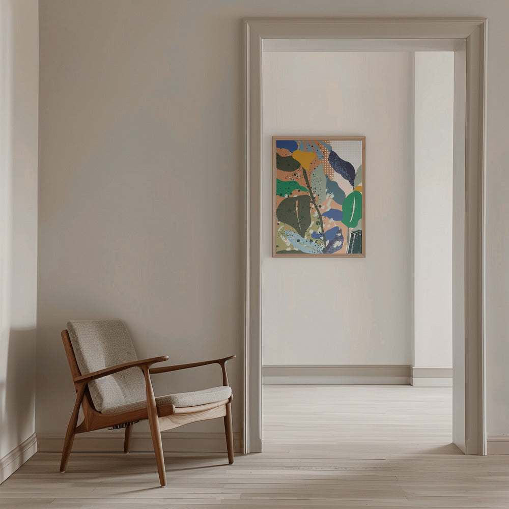 wall-art-print-canvas-poster-framed-Abstract Leaves Close Up 3-10