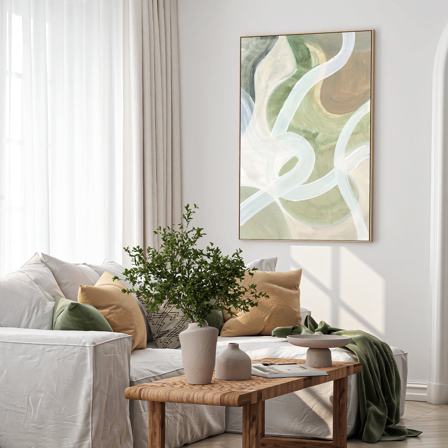 wall-art-print-canvas-poster-framed-Abstract Loops, Style A-7