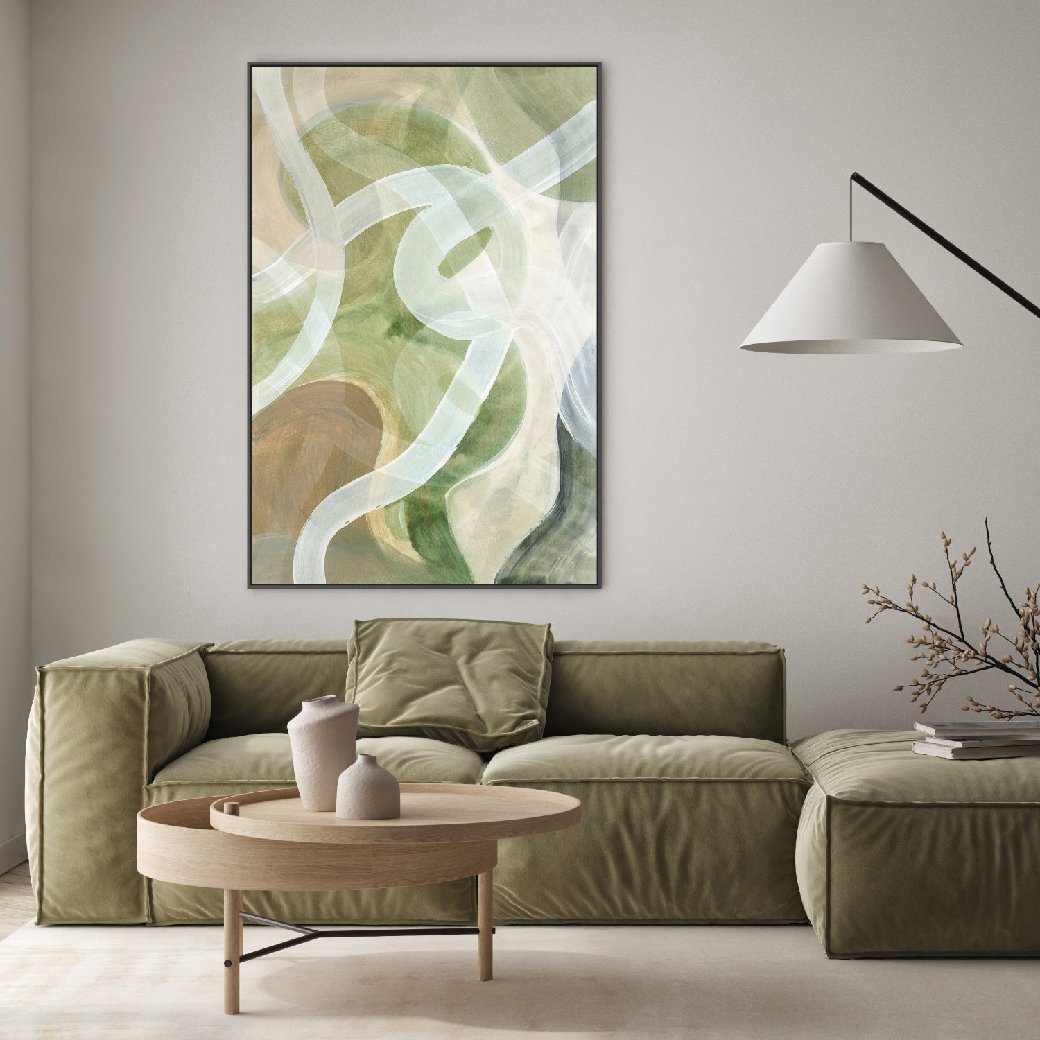 wall-art-print-canvas-poster-framed-Abstract Loops, Style B-7