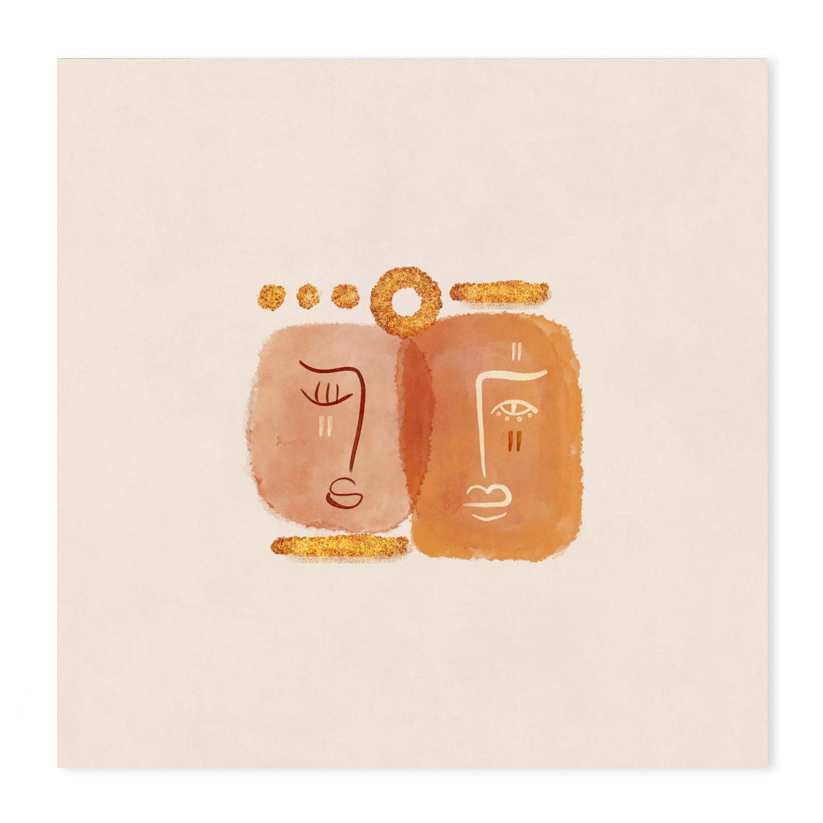 wall-art-print-canvas-poster-framed-Abstract Lovers, Set Of 3 , By Emel Tunaboylu-GIOIA-WALL-ART