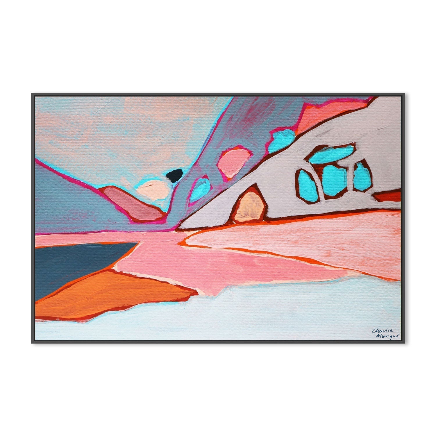 wall-art-print-canvas-poster-framed-Abstract Mountain-by-Moments By Charlie-Gioia Wall Art