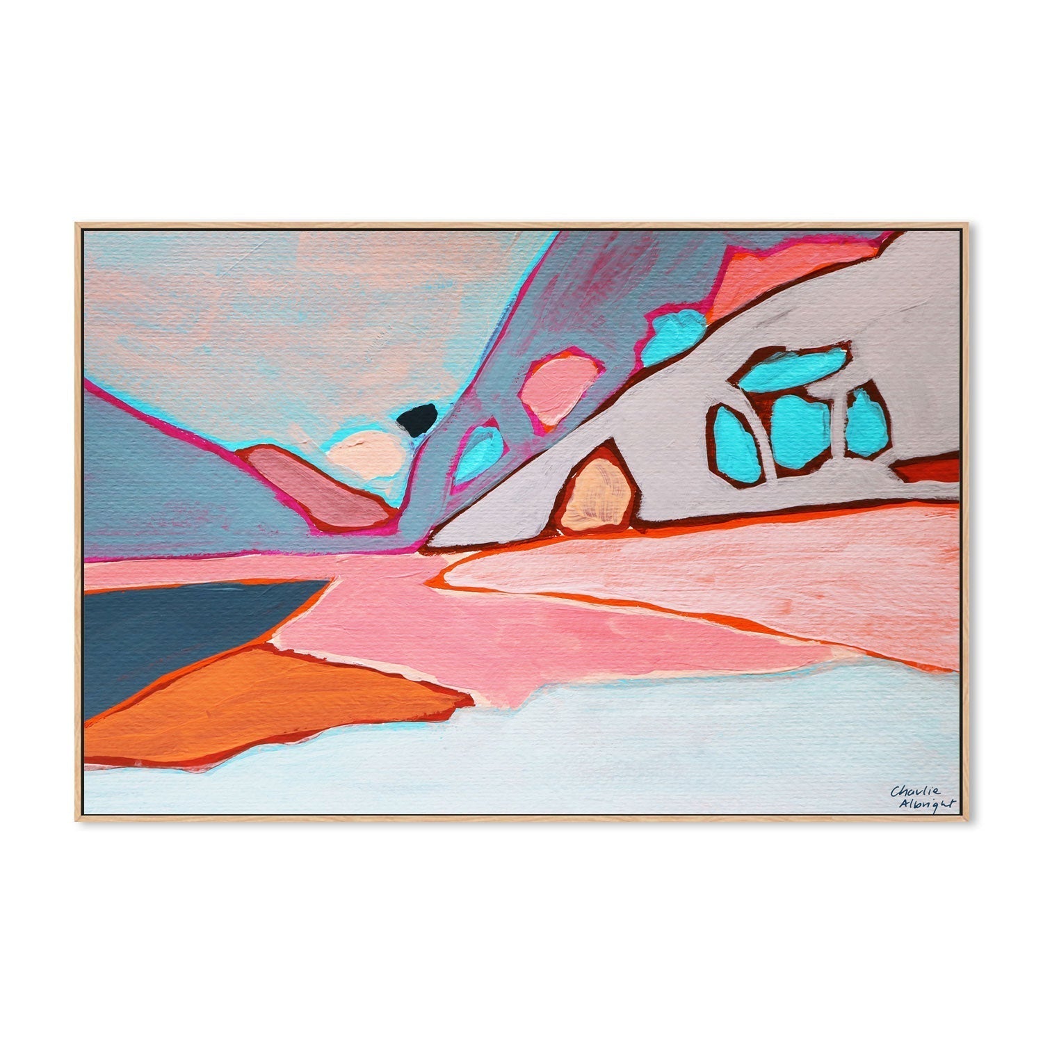 wall-art-print-canvas-poster-framed-Abstract Mountain-by-Moments By Charlie-Gioia Wall Art