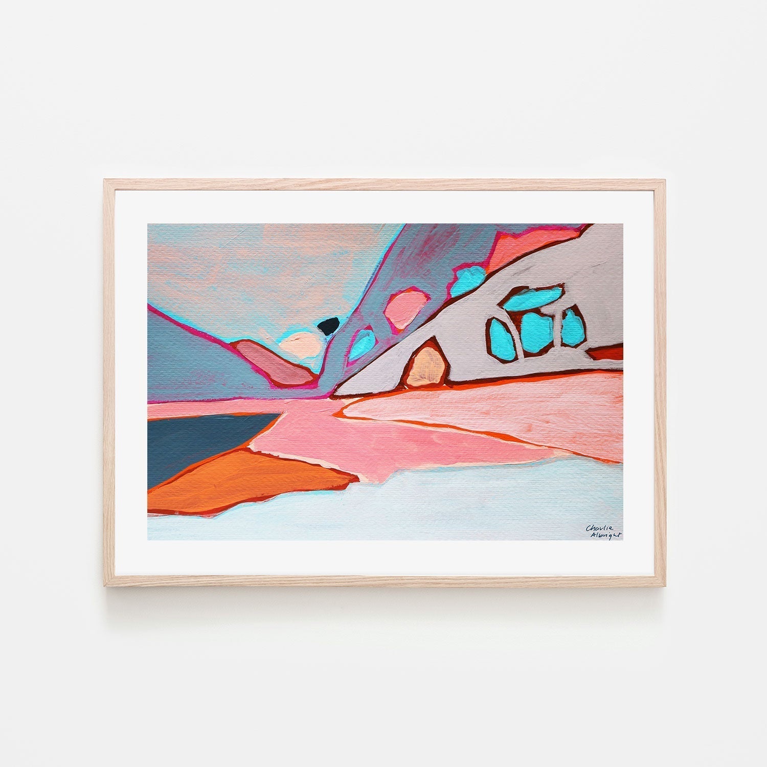 wall-art-print-canvas-poster-framed-Abstract Mountain-by-Moments By Charlie-Gioia Wall Art