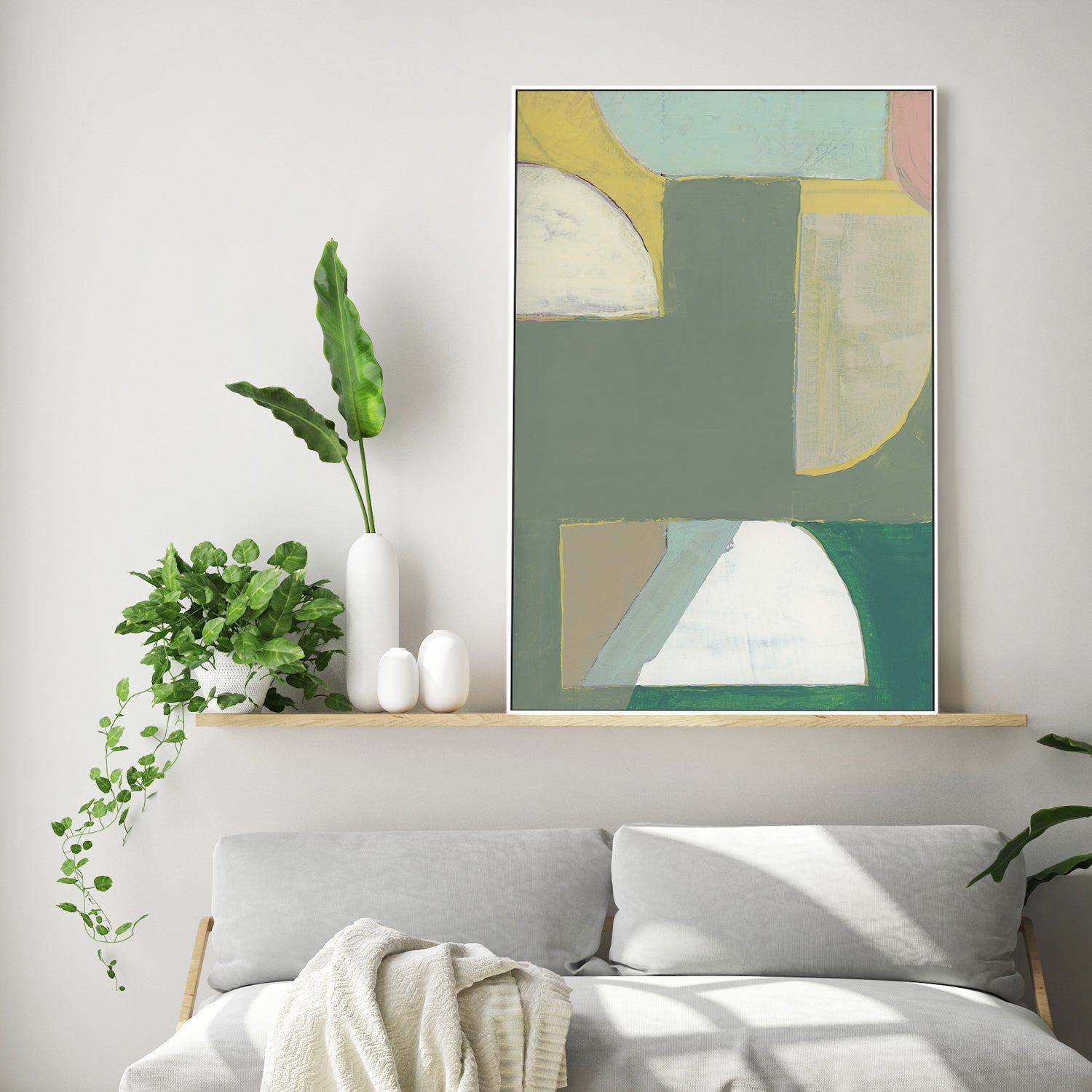 wall-art-print-canvas-poster-framed-Abstract Painting, Style A-2