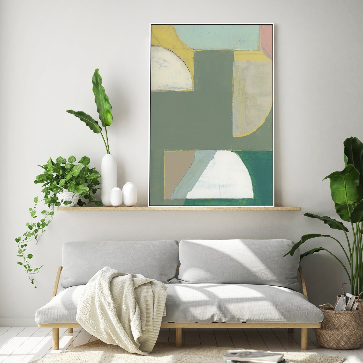 wall-art-print-canvas-poster-framed-Abstract Painting, Style A-7
