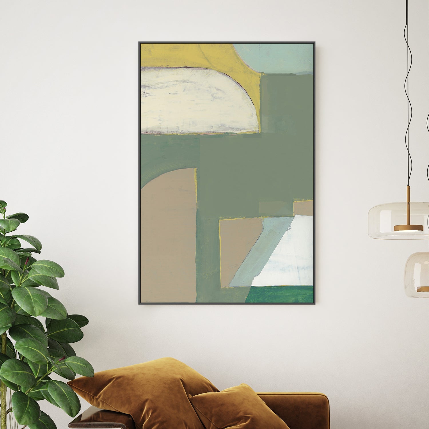 wall-art-print-canvas-poster-framed-Abstract Painting, Style B-2