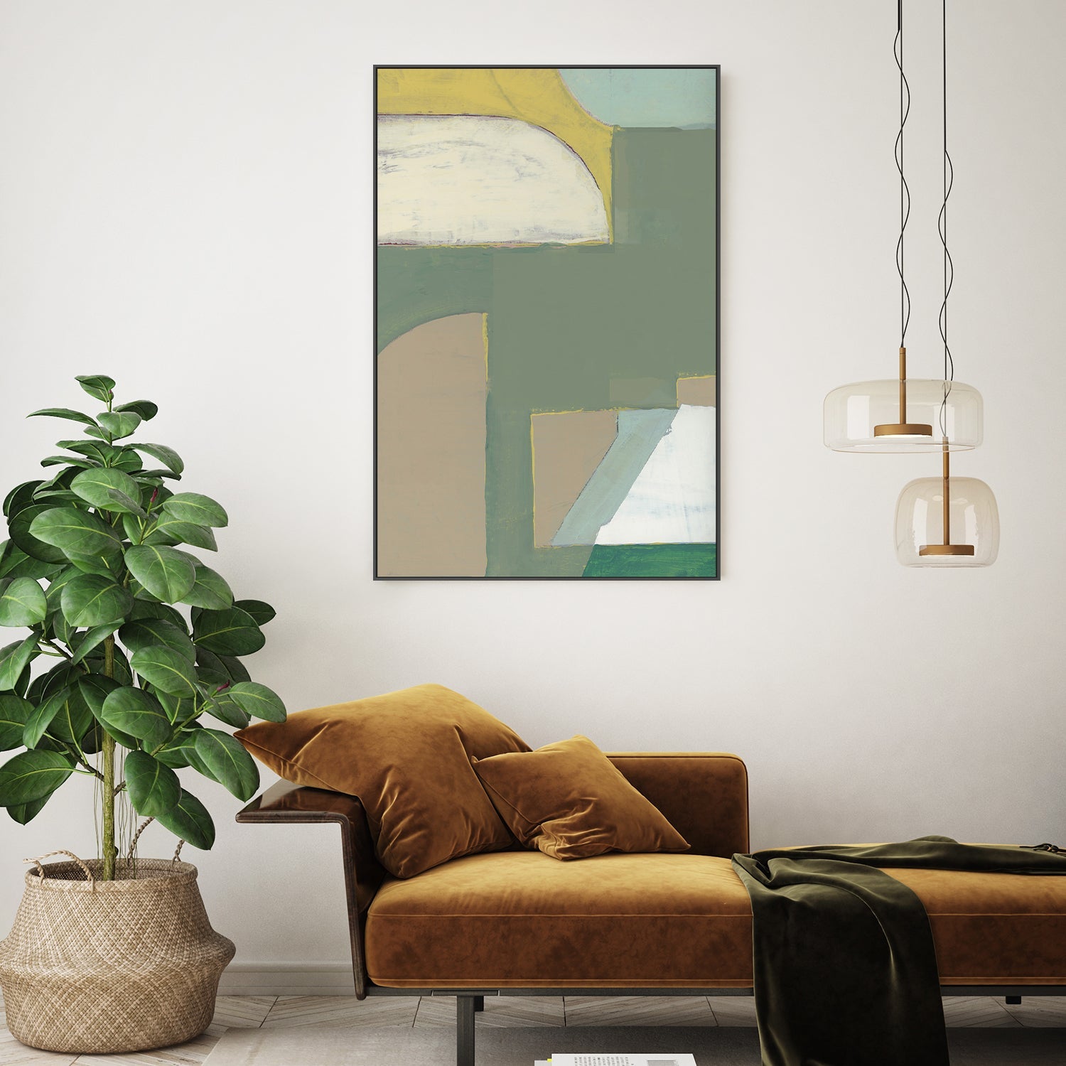 wall-art-print-canvas-poster-framed-Abstract Painting, Style B-7
