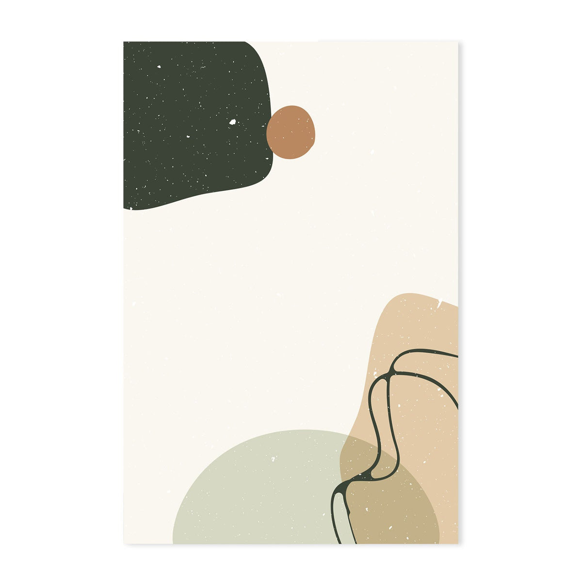 wall-art-print-canvas-poster-framed-Abstract Shapes In Motion, Style B, C & D, Set Of 3-GIOIA-WALL-ART