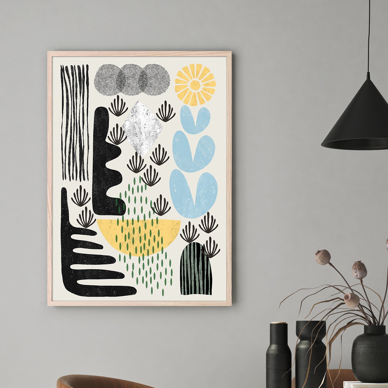 wall-art-print-canvas-poster-framed-Abstract, Style B-2