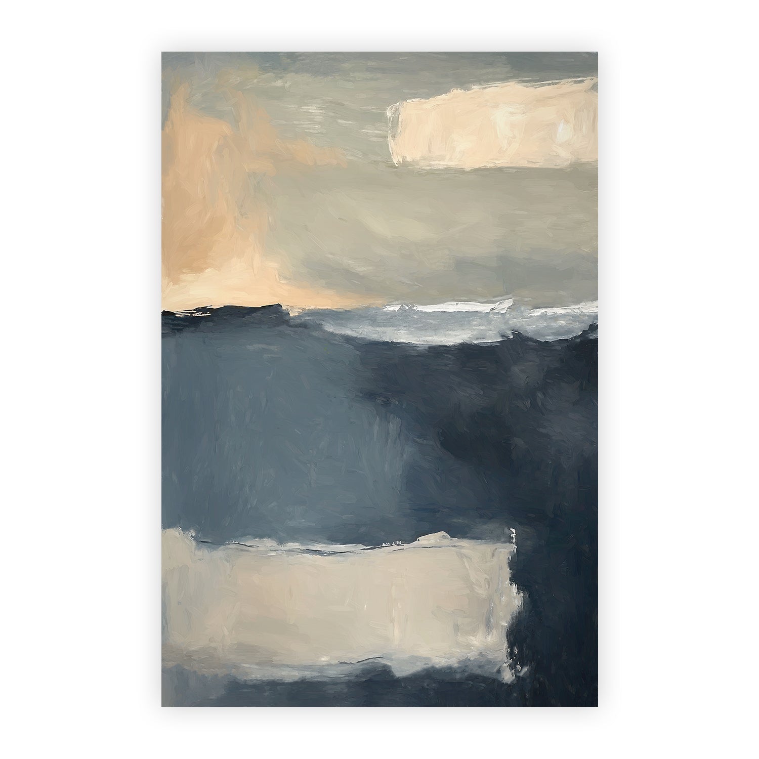 wall-art-print-canvas-poster-framed-Abstract Tree Scape , Style D, By Accent Art Studio , By Accent Art Studio-1