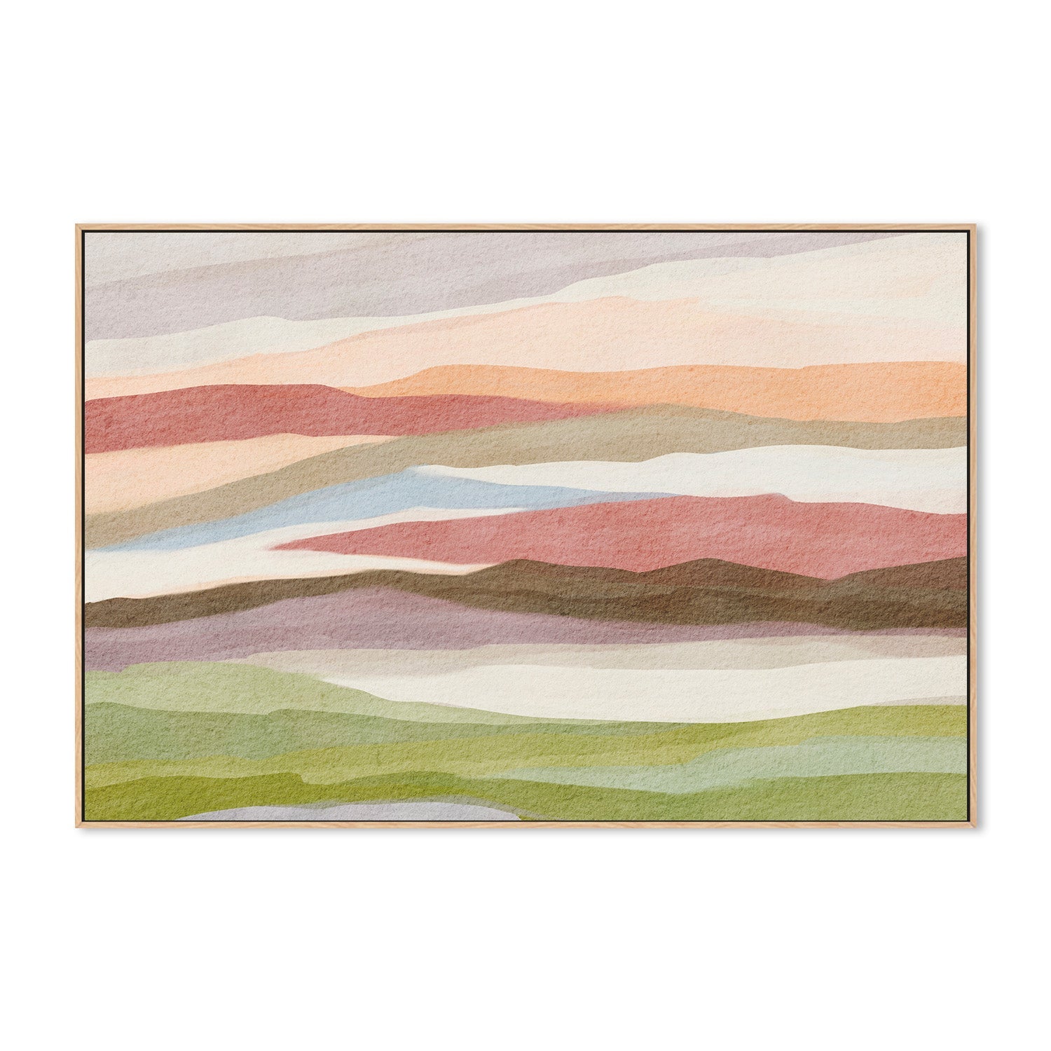wall-art-print-canvas-poster-framed-Abstract Watercolor Landscape , By Nikita Jariwala-4