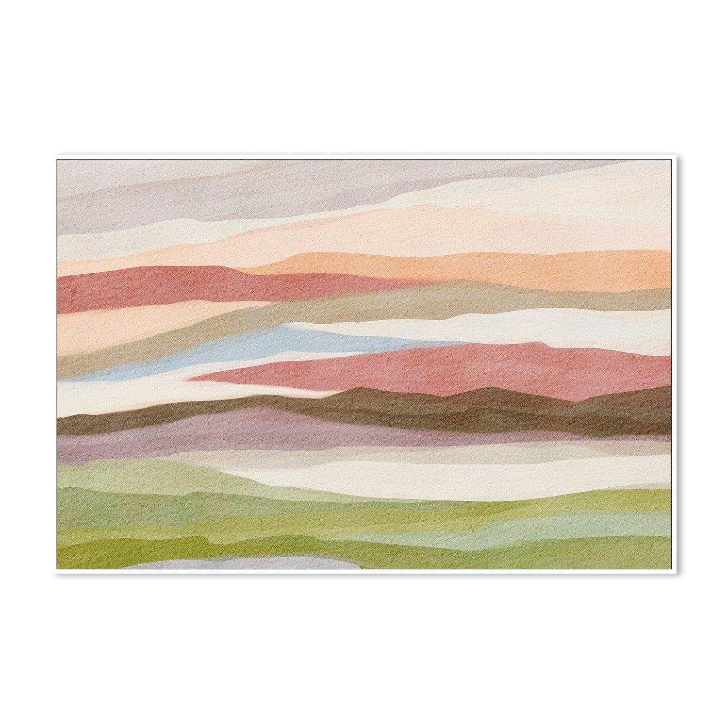 wall-art-print-canvas-poster-framed-Abstract Watercolor Landscape , By Nikita Jariwala-5