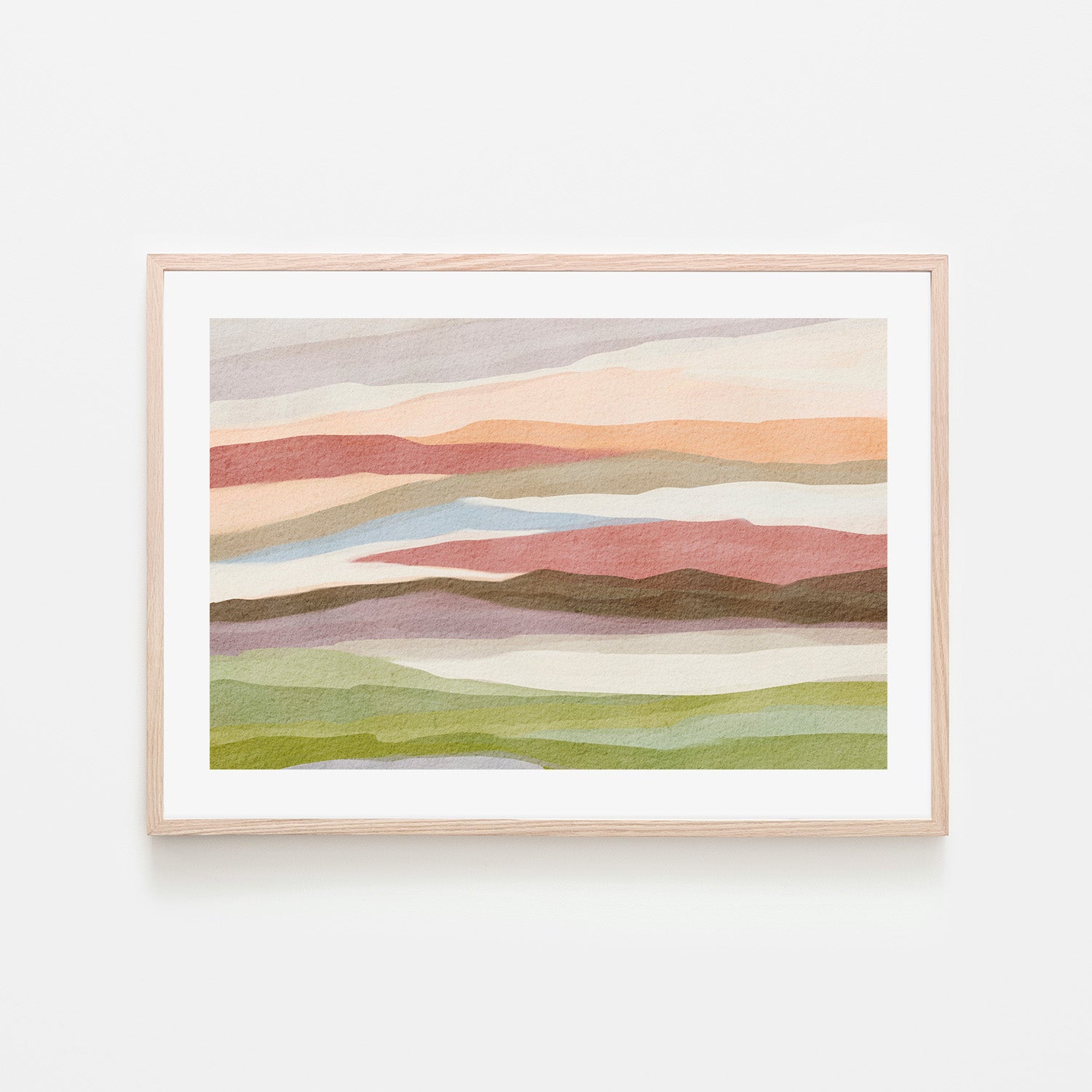 wall-art-print-canvas-poster-framed-Abstract Watercolor Landscape , By Nikita Jariwala-6