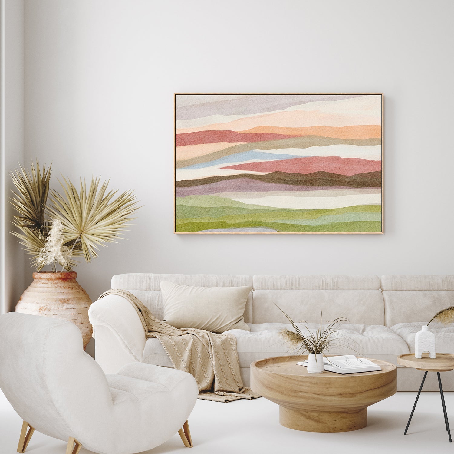 wall-art-print-canvas-poster-framed-Abstract Watercolor Landscape , By Nikita Jariwala-7