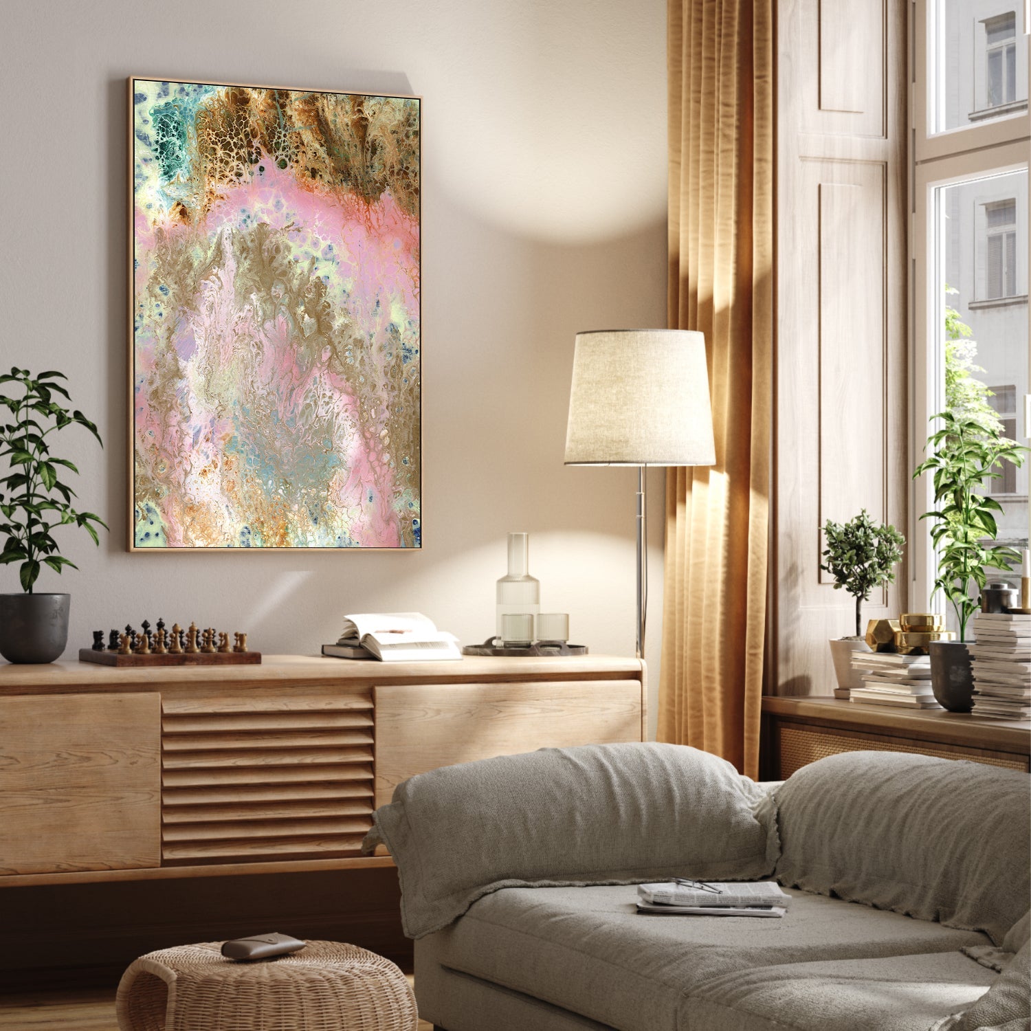 wall-art-print-canvas-poster-framed-Acid Abstract, Style B-9